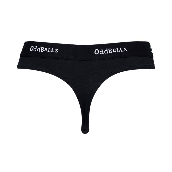 Classic Black - Ladies Thong for wholesale by OddBalls