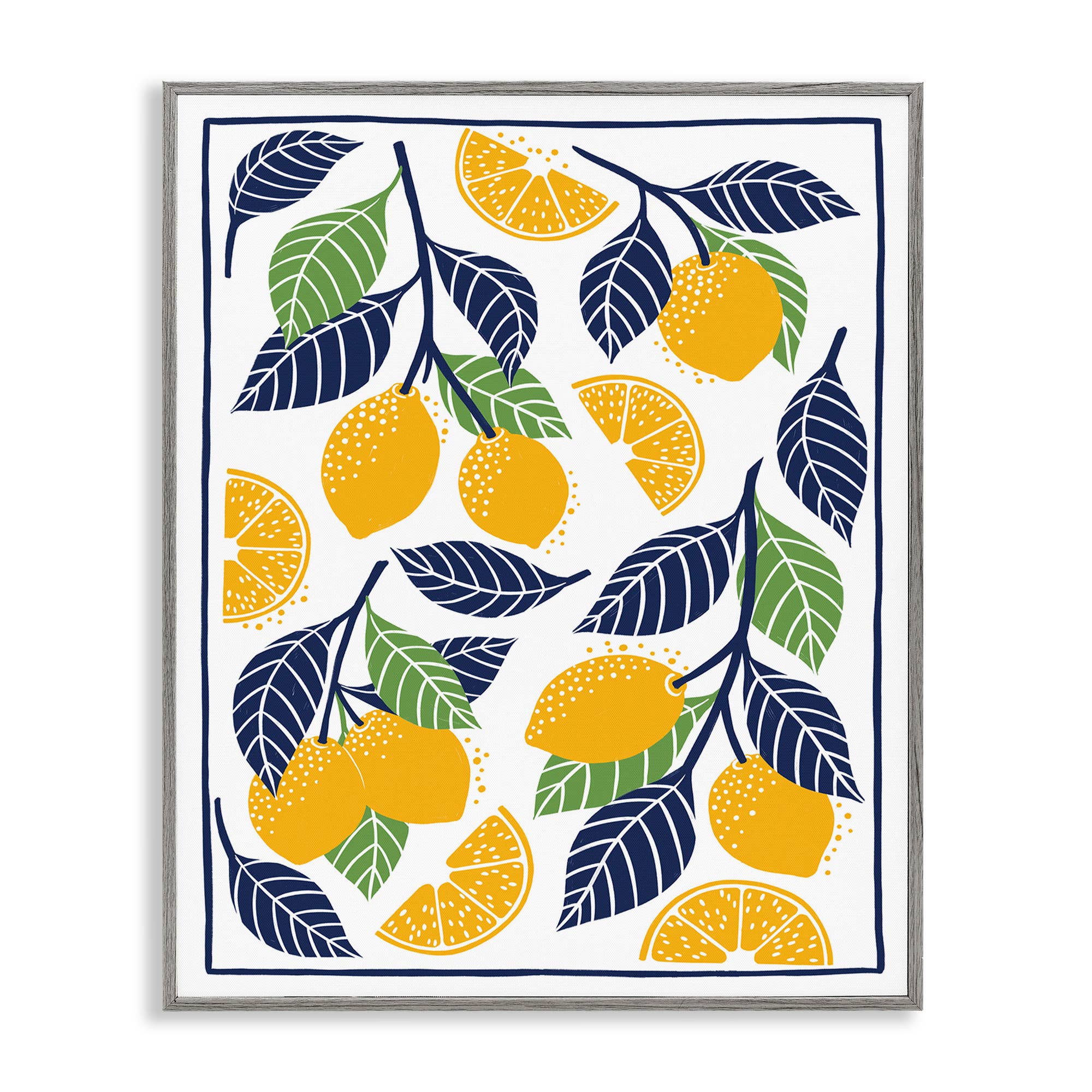 Stupell Industries – wholesale Wall sign – Mediterranean Lemons Pattern - Framed Wall Art20