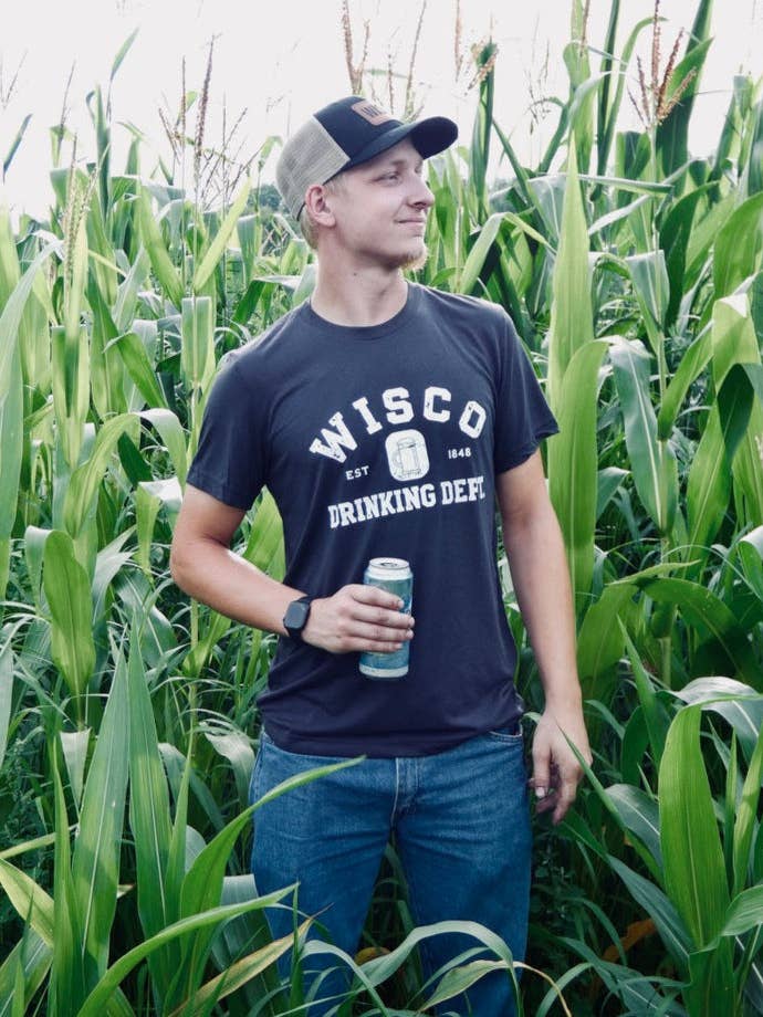 Wisco Drinking Dept. - Unisex TShirt for wholesale by Wisconsin Up