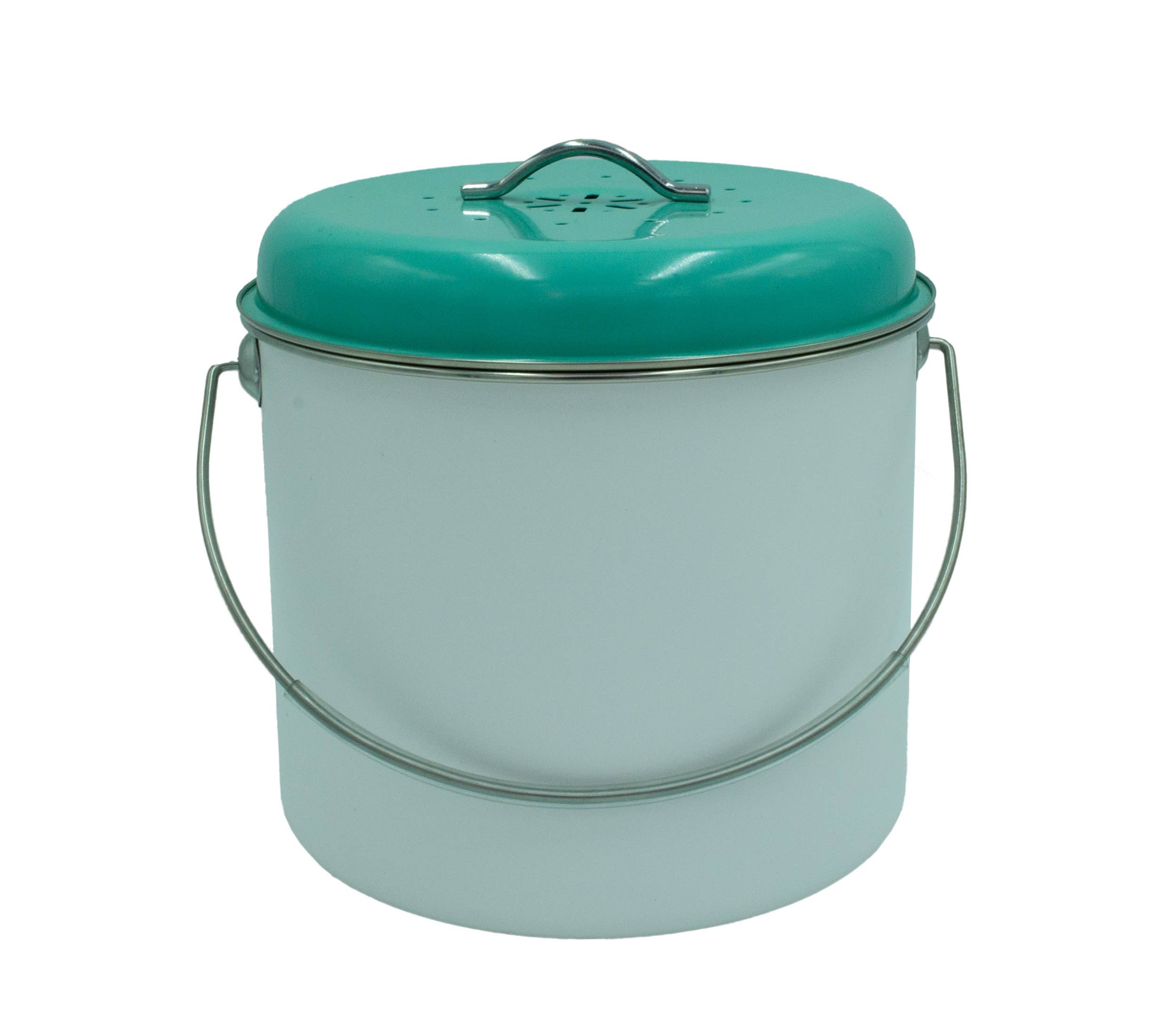 KITCHEN BASICS Compost Bin 8.5x7" 5.2Q Blue for wholesale on Faire