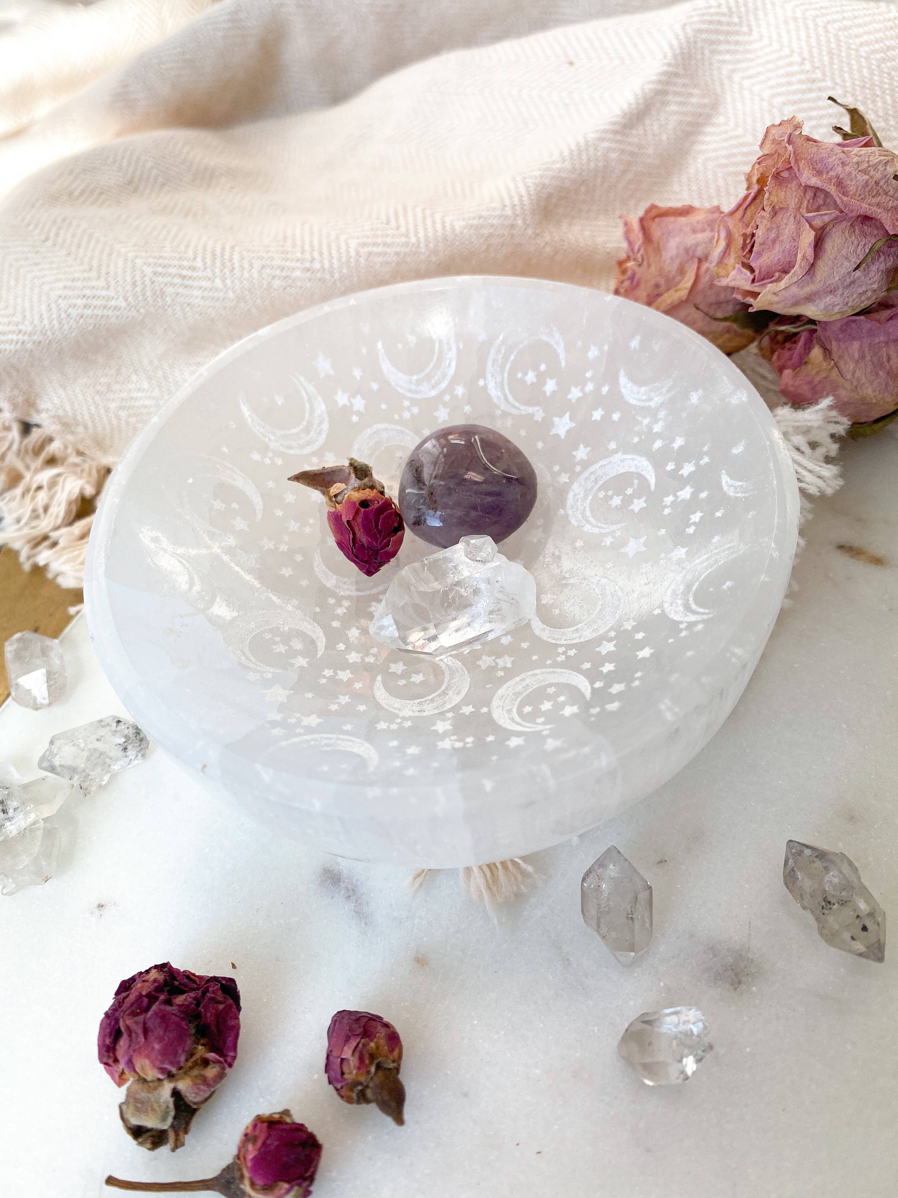Fractalista Designs - Wholesale Jewelry Dish - Celestial Selenite Crystal Jewelry Bowl Trinket Dish4