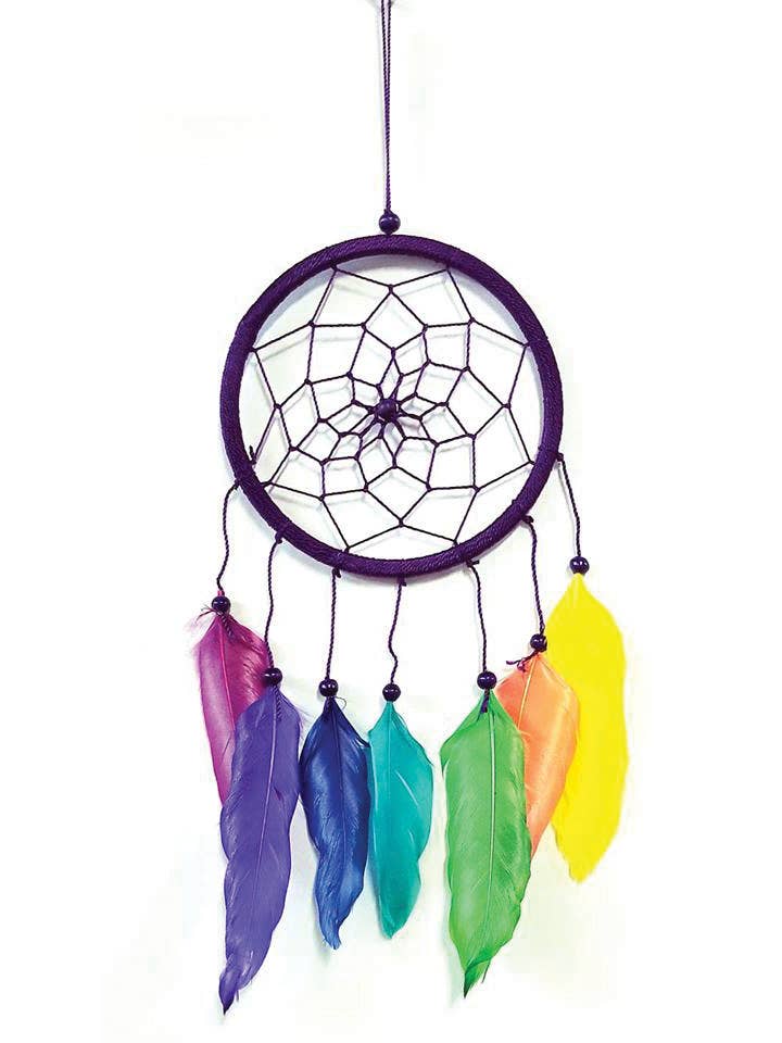 Dream Catcher com penas multicoloridas por atacado de Yak & Yeti