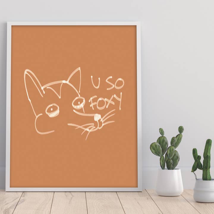 Fox- Foxy - 11X14” Premium Art Print for wholesale by Star Editions