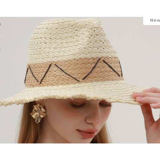 P169 Paper Straw Summer Hat LOOWIE for wholesale by LOOWIE