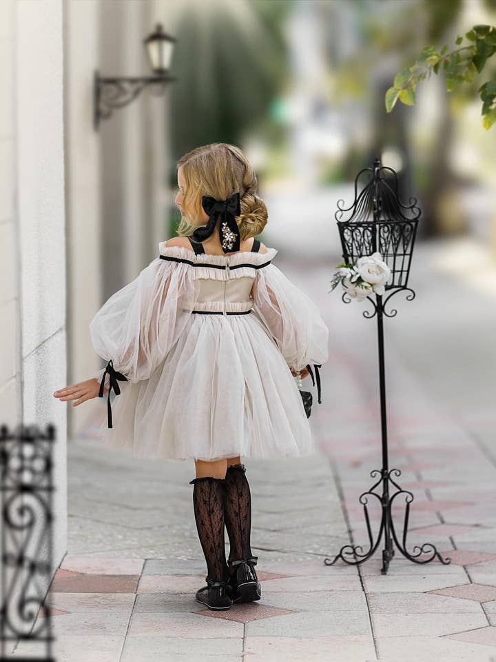 Petite Maison Kids - Wholesale Dress - Kids - Coco-Caramel Tulle Dress18