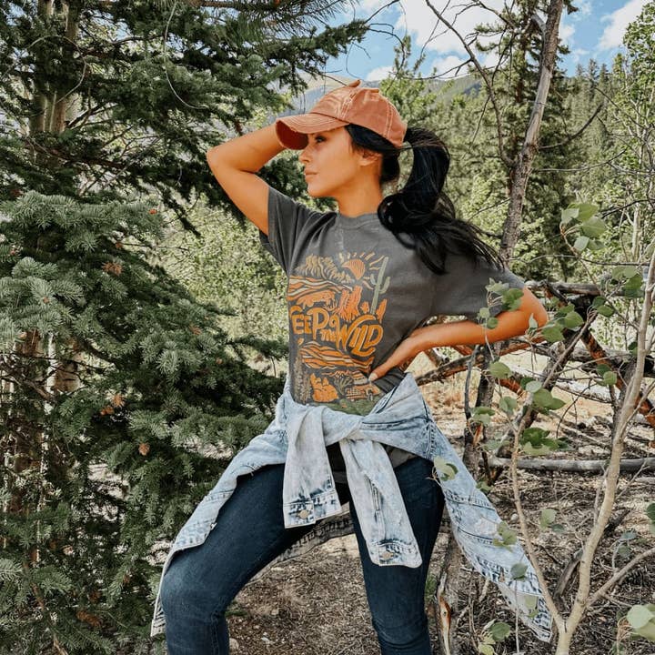 Pepper Keep Me Wild Tee for wholesale on Faire