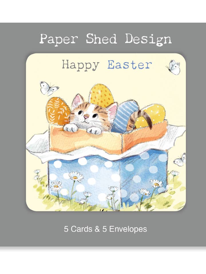 Easter packs - 5 cards with envelopes - EASTERPACK08 for wholesale by Paper Shed Design Ltd