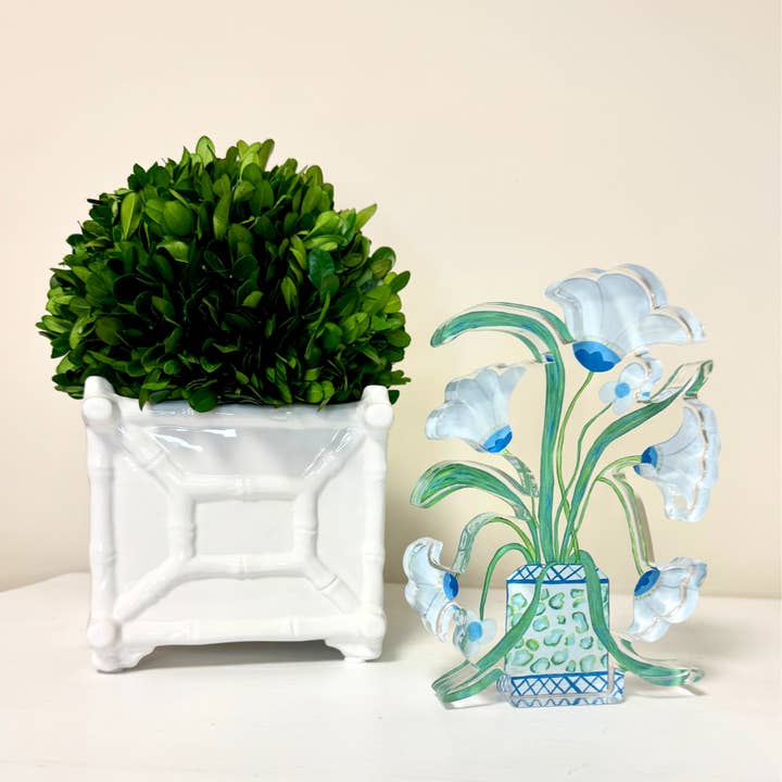 Jeanne Player Fine Art - Wholesale Decorative Tabletop Object - Belle Fleurs Acrylic Block6