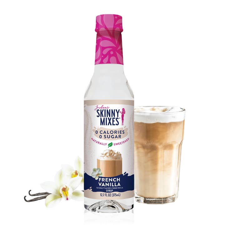 Naturally Sweetened French Vanilla Syrup - 375ml for wholesale by Jordan's Skinny Mixes