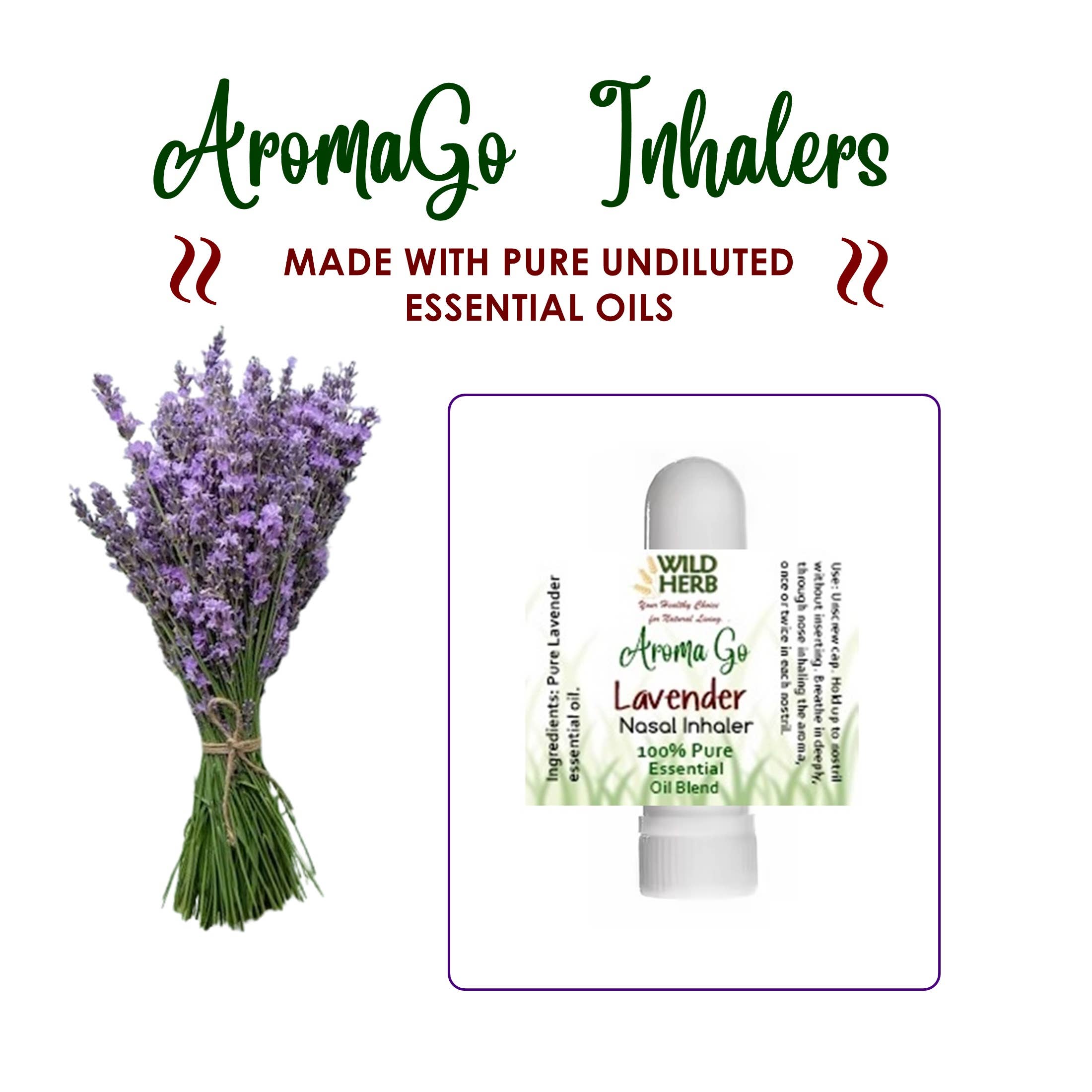 Wild Herb Soap Co – wholesale Aromaterapiinhalator – Lavendel näsinhalator | Aromaterapi med ren eterisk olja