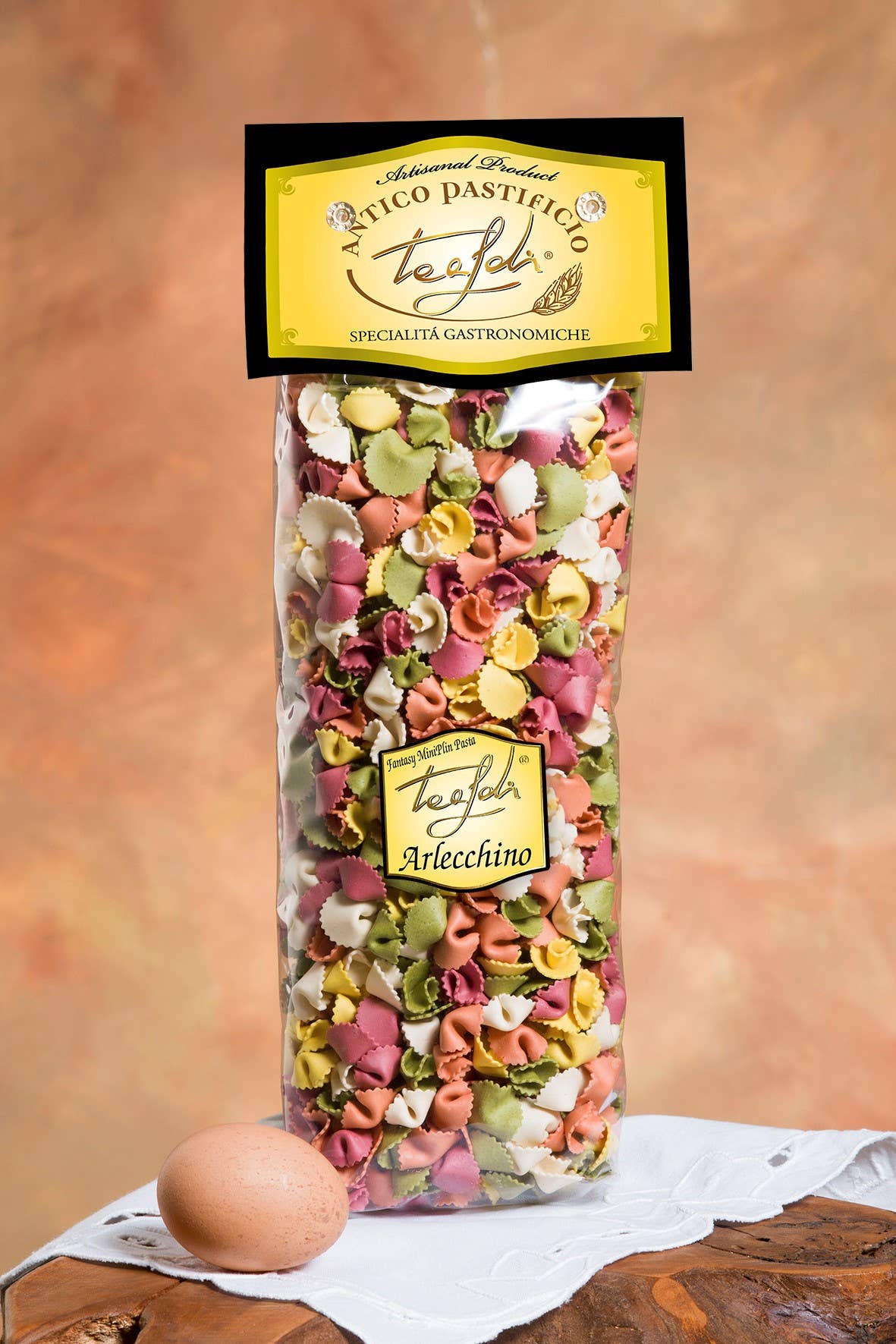 ANTICO PASTIFICIO TEALDI SRL (Tealdi) - Wholesale Pasta - Mini-Plin Multicolored 500g0