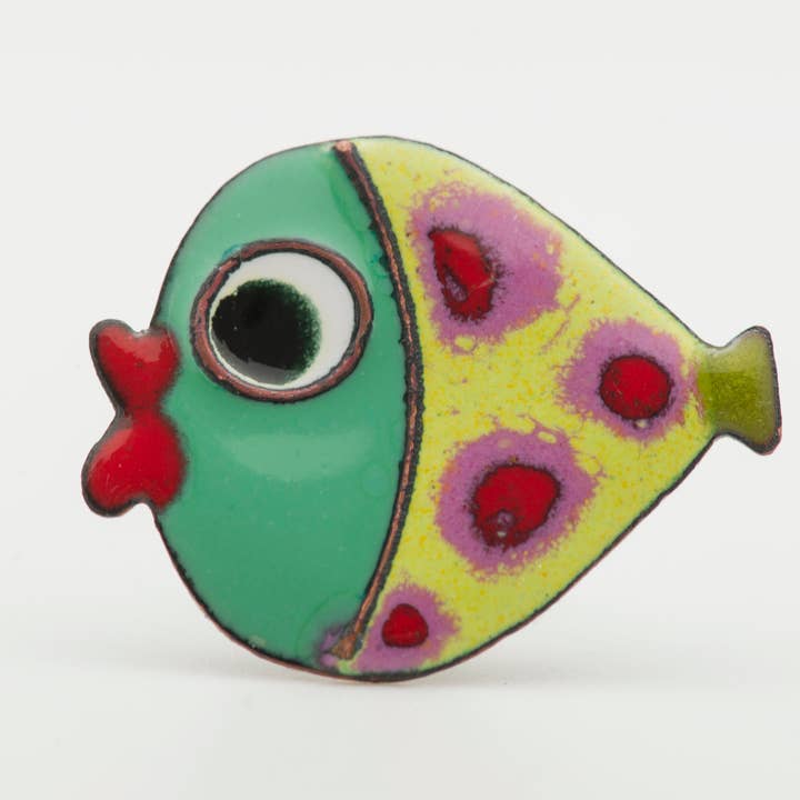 Bague en forme de poisson A pour la vente par ELZA PEREIRA