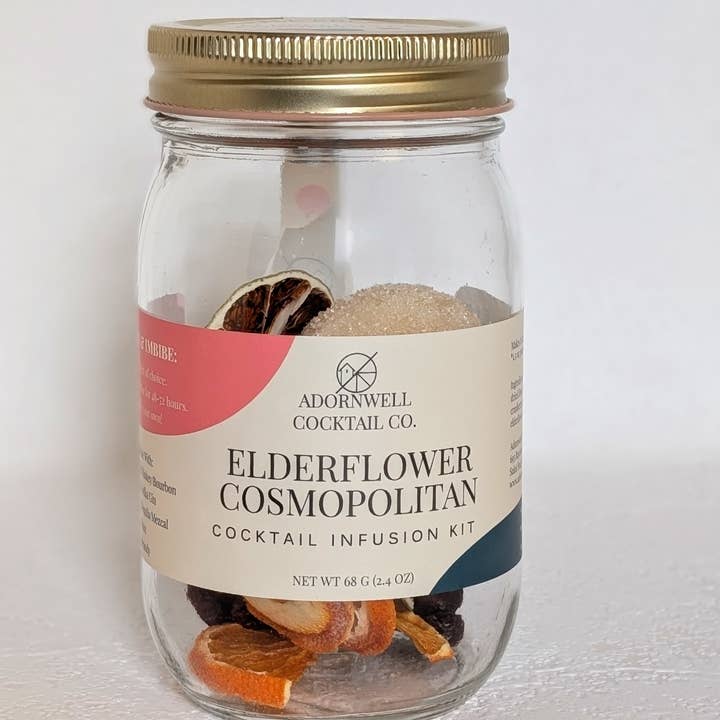 Adornwell Cocktail Co. - Wholesale DIY Drink Kit - Elderflower Cosmopolitan Cocktail Infusion Kit2