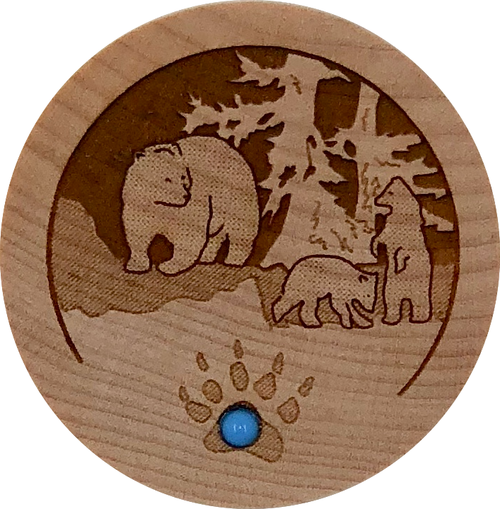 Woodcutts Inc. - Wholesale Decorative Box - Bear Family Wood Dreambox0