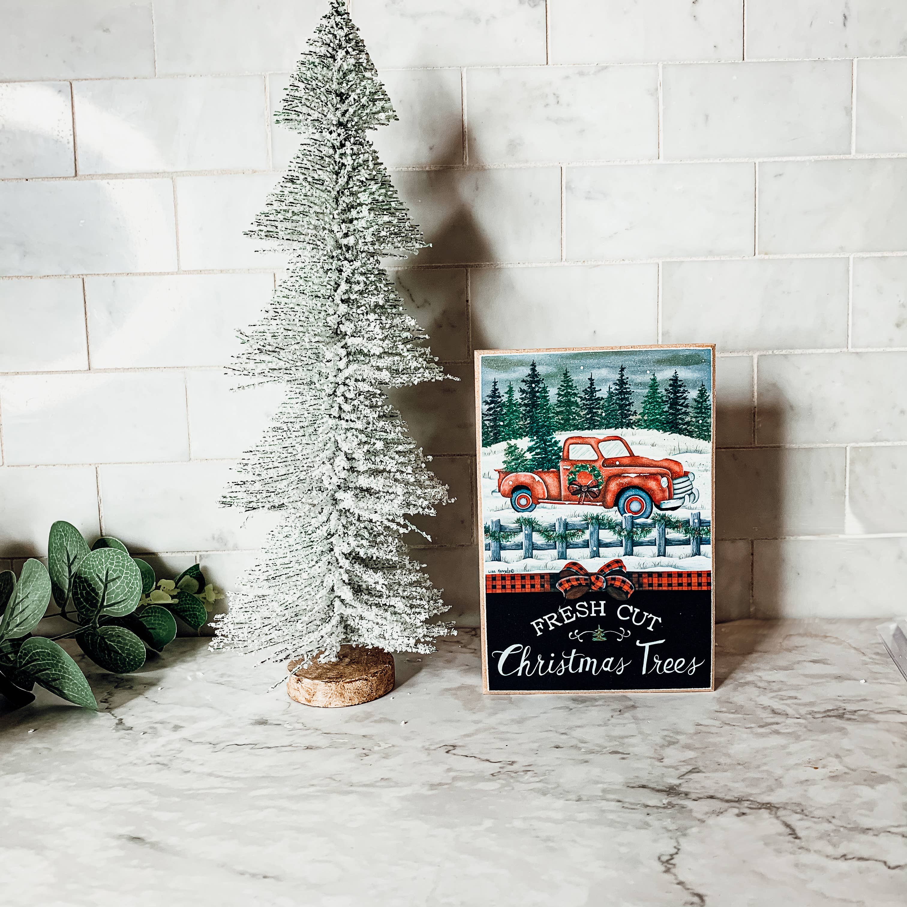 Gia Roma - Vente Décoration de Noël - Panneau « Merry Christmas to all & to all a Good Night », rouge47