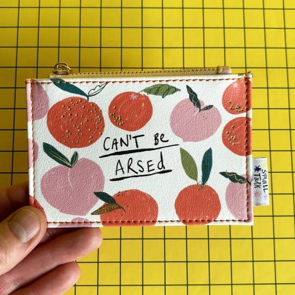 House of Disaster - Wholesale Coin Purse - Women's - Small Talk 'Can't Be Arsed' Zip Purse0
