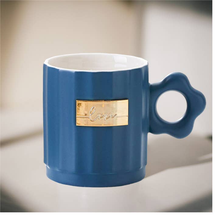 Love Message Colorful Ceramic Mug Cup Holiday Décor for wholesale by La Bella Monte