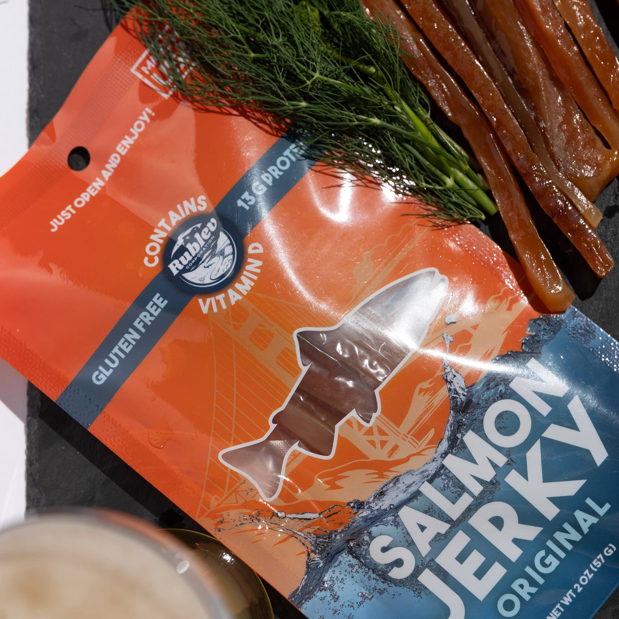 Rublev Corp - Wholesale Jerky - Fish Jerky - Variety Pack (Salmon,Swai,Tilapia,Tuna) 4 x 2oz2