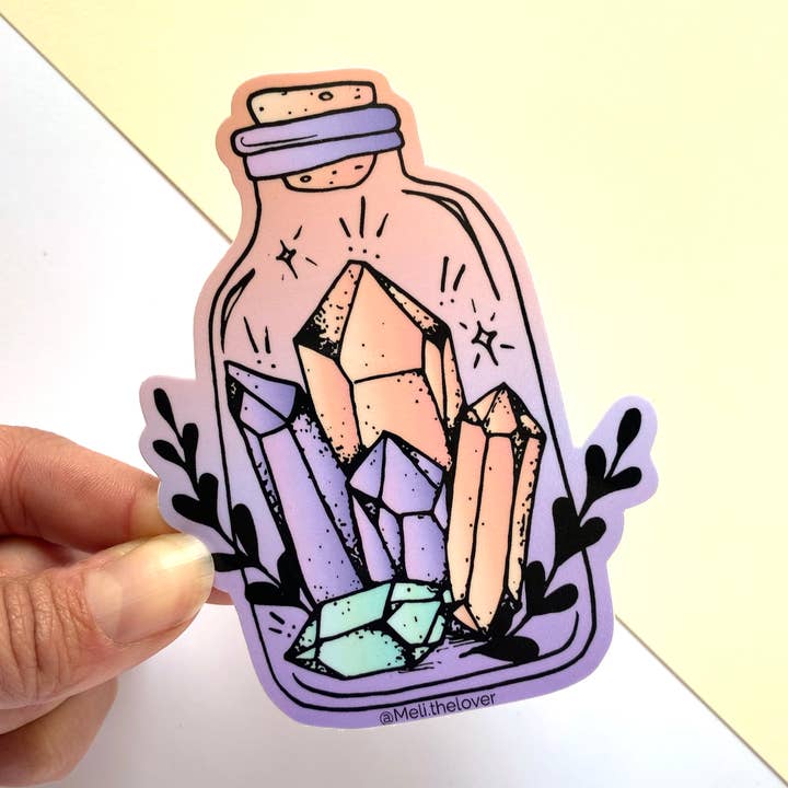 Stickers Waterproof Vinyl - Crystal Jar for wholesale by Meli TheLover