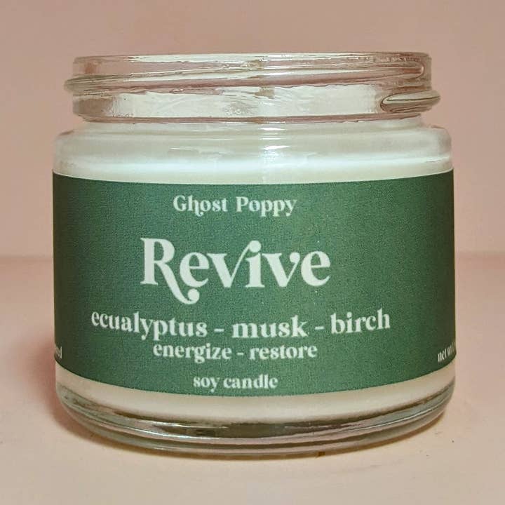 Ghost Poppy - Wholesale Jar/Filled Candle - Revive Mini Candle0