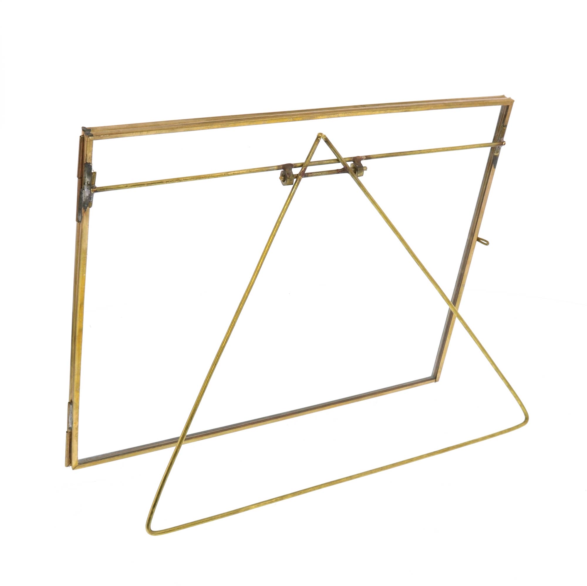 HomArt - Wholesale Picture Frame - Monroe Easel Frame - Horizontal - Brass1