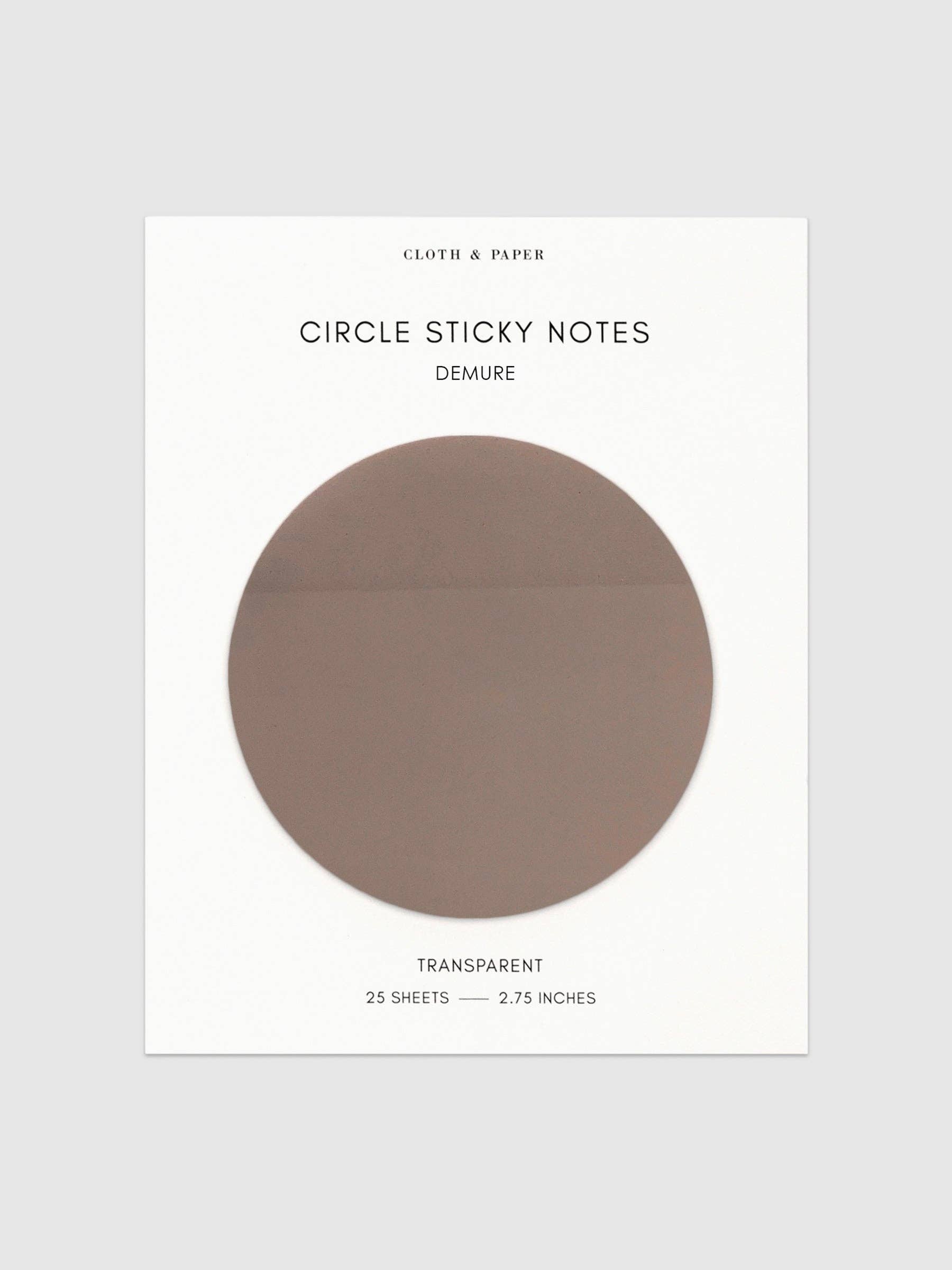 Cloth & Paper - Wholesale Sticky notes - Transparent Circle Sticky Notes18