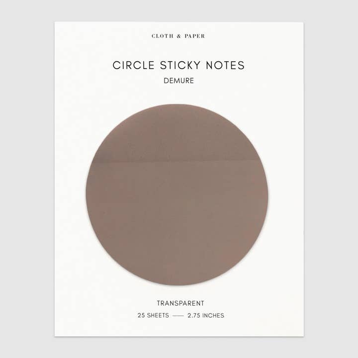 Cloth & Paper - Wholesale Sticky Notes - Transparent Circle Sticky Notes18
