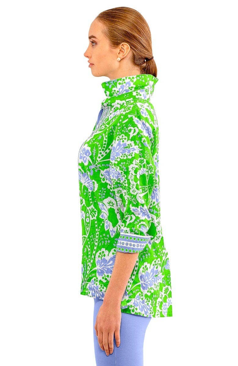 Gretchen Scott LLC - Wholesale Button Down Shirt - Women's - Comfy Cozy Shirt - Flora1