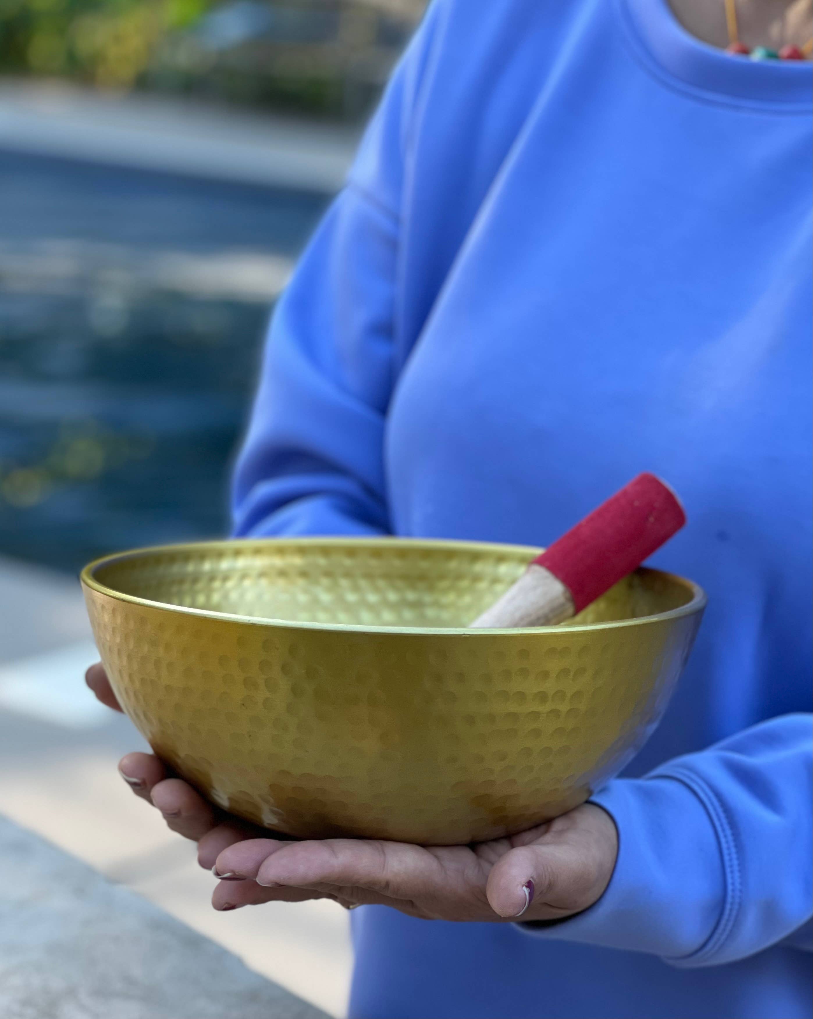 Lungta Imports - Wholesale Meditation Supplies - Extra Large Singing Bowl Complete Set Deep Meditation ~ Yoga3