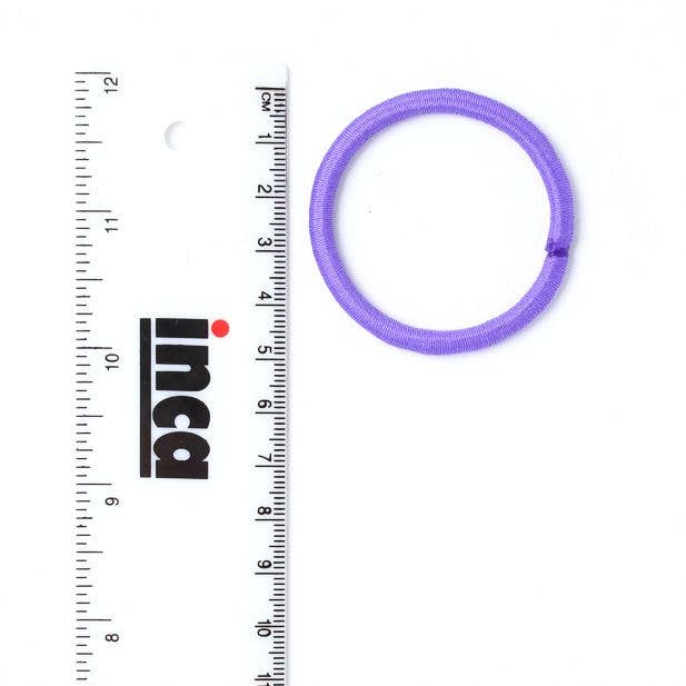 Inca UK - Wholesale Hair Tie - Elastics - Purple Mix - Card Of 12 - 4mm Thick3