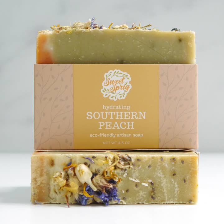 Sweet Sprig - Wholesale Bar Soap - Southern Peach Artisan Soap Bar