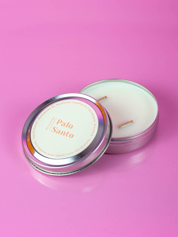 Scented soy candles, M-Size Palo Santo for wholesale by Nordtrice