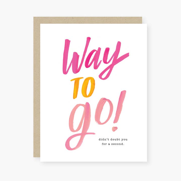 Weg zu gehen! Glückwunsch Karte für den Großhandel von 2021 Co.