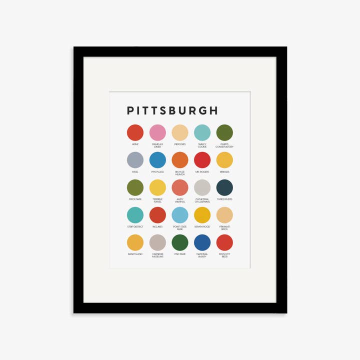 Lunch City Studio - Wholesale Art Print - Pittsburgh Color Palette Print