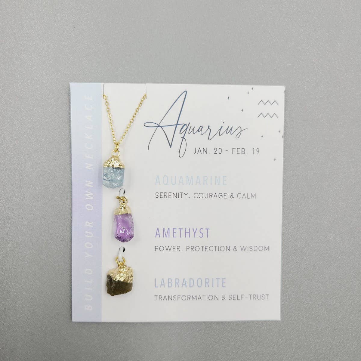 ACCITY - Wholesale Pendant/Charm Necklace - TWELVE CONSTELLATIONS NATURAL STONE NECKLACE_CWAJE104810