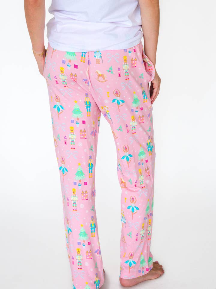 Pink SoftSnoozeâ„¢ Adult Cotton Modal Sugarplum Dreams Pajama Pants
for wholesale on Faire3