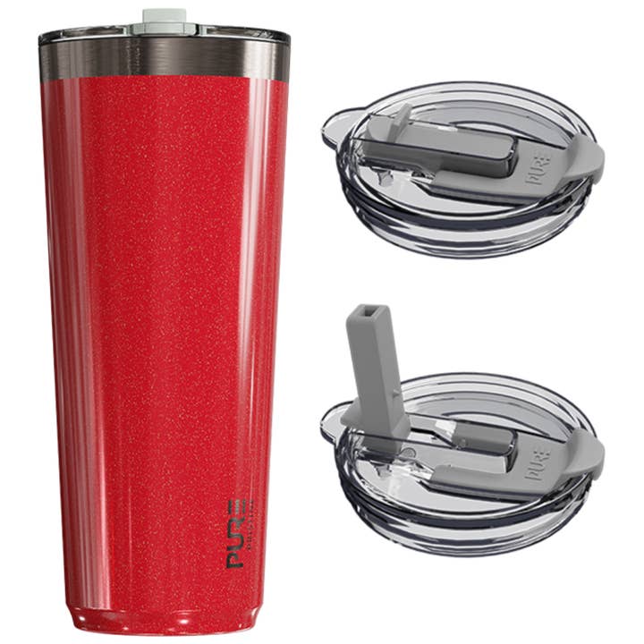 PURE Drinkware - Wholesale Insulated Mug/Tumbler - “Twistie” Stainless Steel Tumbler 32oz / 22oz – Antimicrobial - Solid Colors2