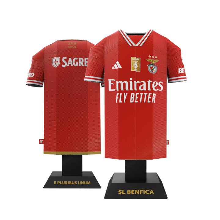 Alloy Collectors – wholesale Decorative tabletop object – S.L. Benfica 23/24 Metal Home Jersey1