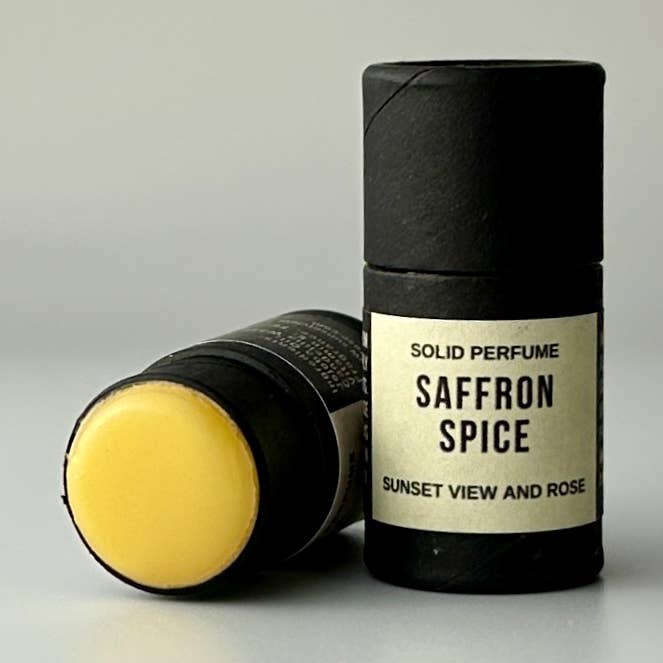 Saffron Spice Solid Perfume for wholesale by Sunset View and Rose