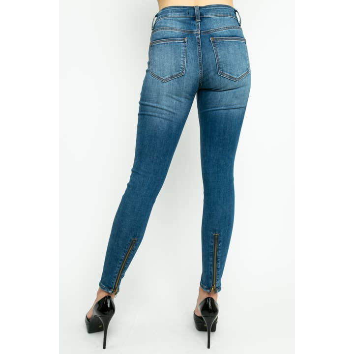 JEANS SKINNY CON CERNIERA POSTERIORE per la vendita all'ingrosso da parte di VOCAL