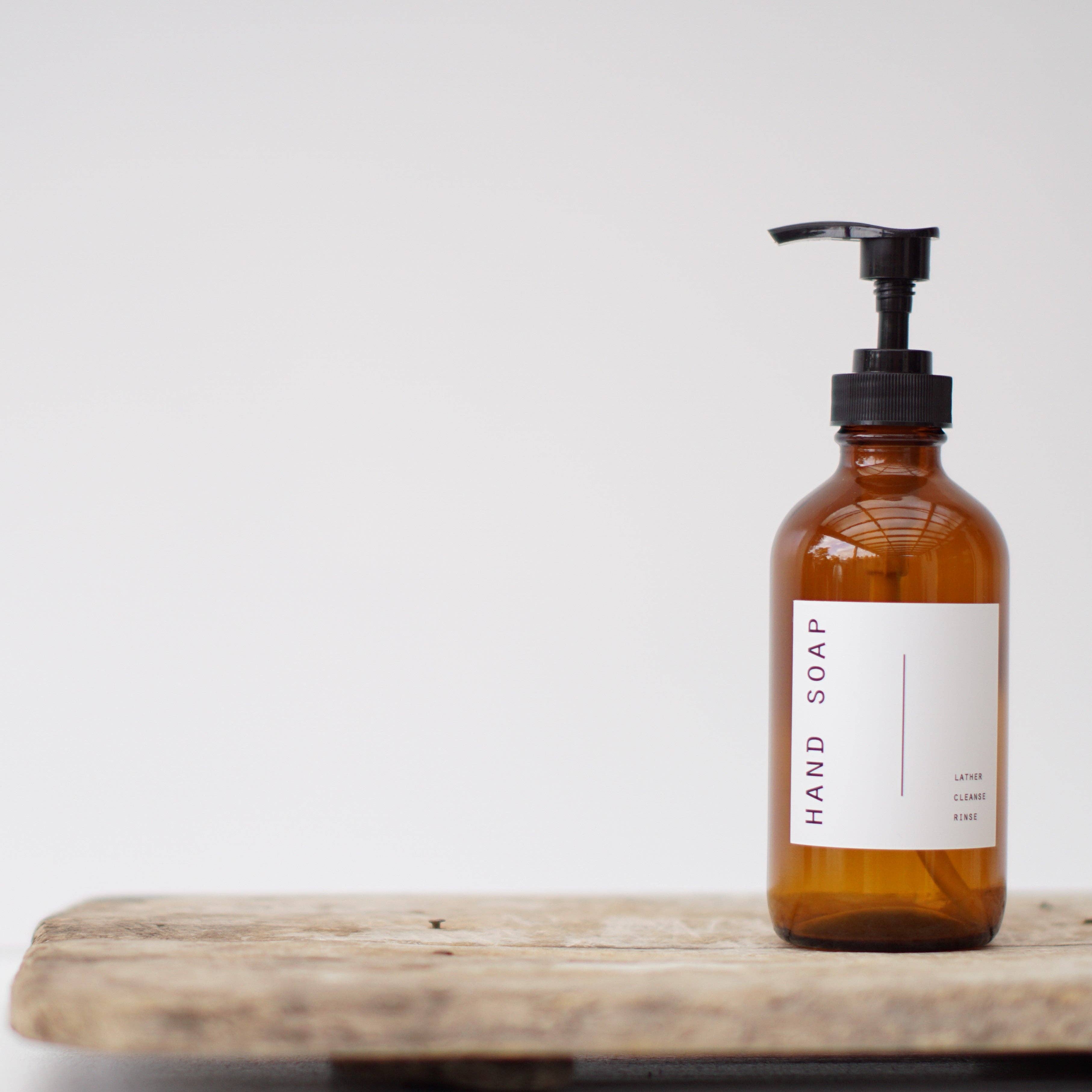 So At Nature - Wholesale Soap Dispenser - Amber Glass Soap Dispenser 250ml - Johin Mini6