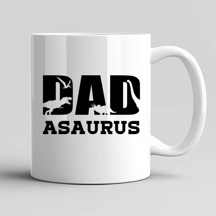 Dad Asaurus Fathers Day Mug for wholesale by Hello Gorgeous Mugs