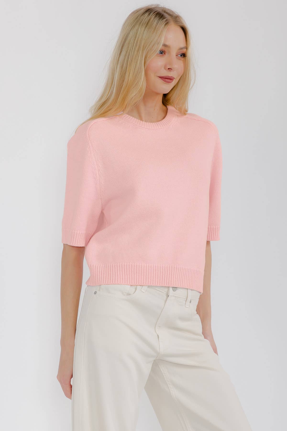 Star Drop – wholesale Knitted jumper – Women′s – SHORT SLEEVE SWEATER TOP (SDW6319)17