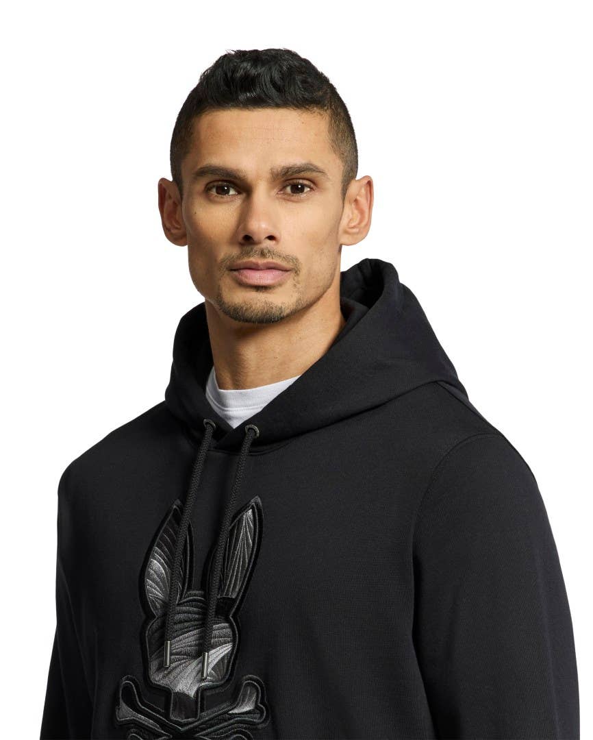 Baxter Embroidered Classic French Terry Hoodie-001 Black for wholesale on Faire5