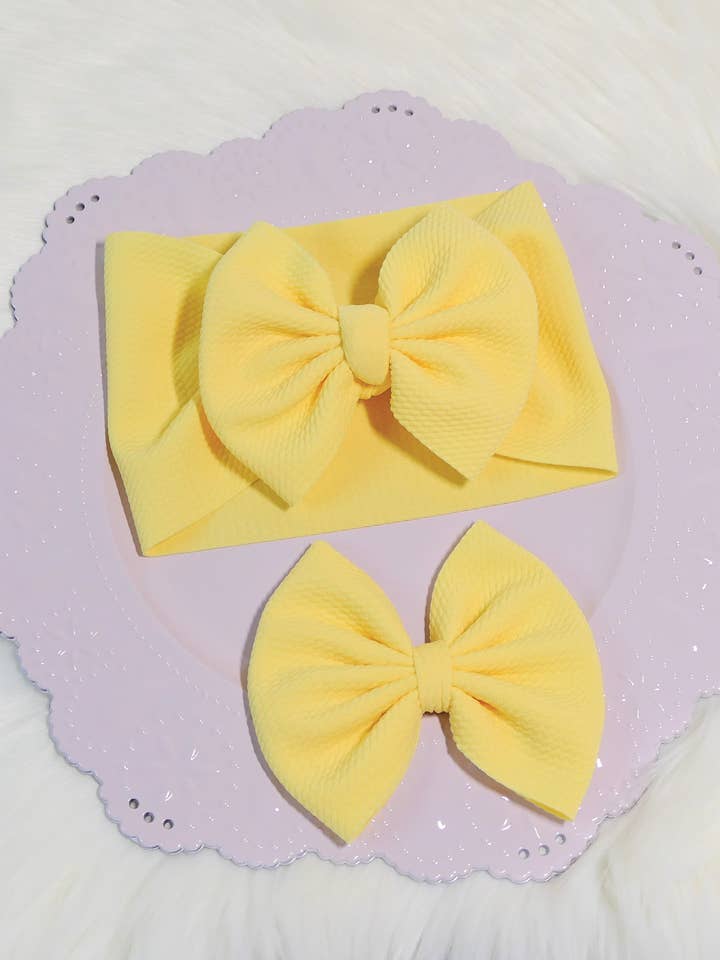 Noeud jaune banane pour la vente par East Coast Kids