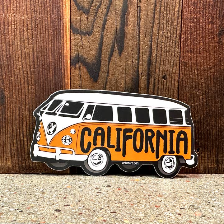 VW Bus California Sticker for wholesale by Local Notion