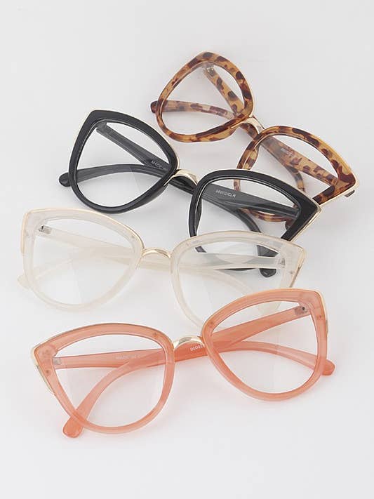 Minimal Cateye optische bril AM96002CLR voor wholesale door anbfashion