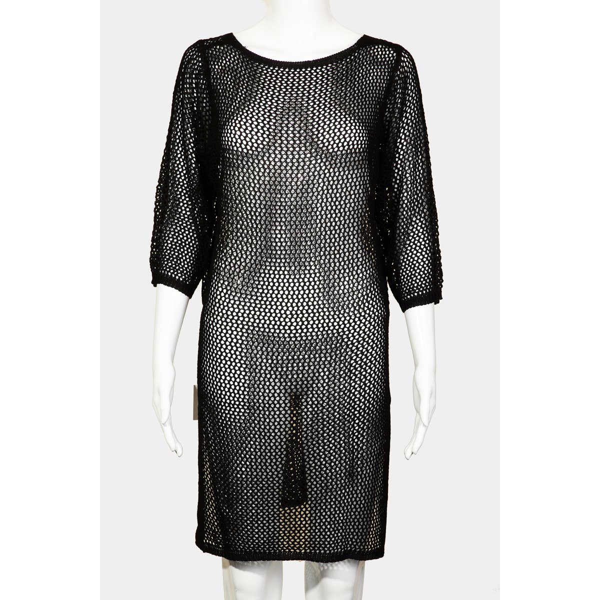 Collections by Fame Accessories - Wholesale Swim Cover Up - Women's - Long Sleeve Fishnet Cover Up6