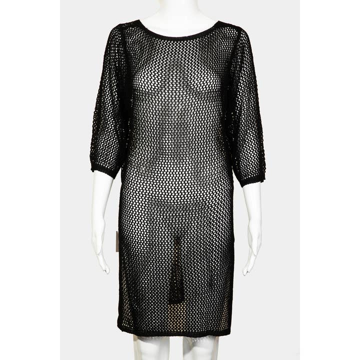 Collections by Fame Accessories - Wholesale Swim Cover Up - Women's - Long Sleeve Fishnet Cover Up6