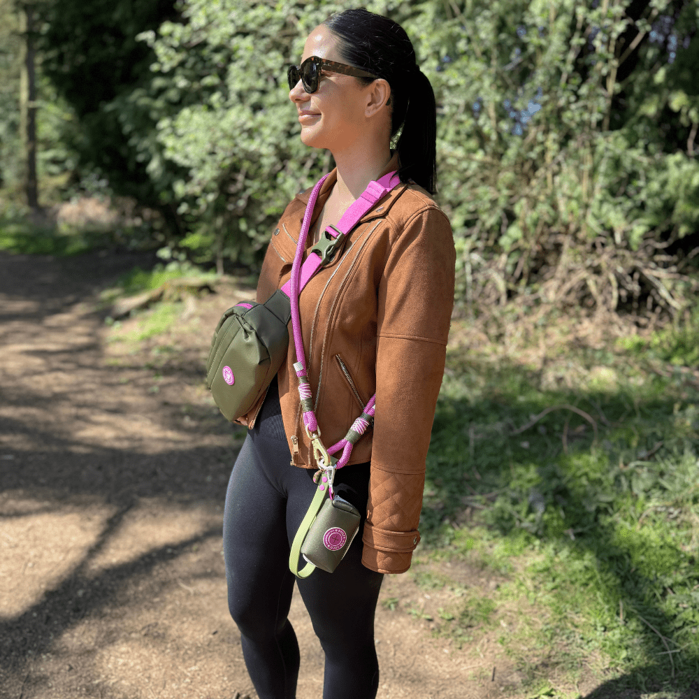 Bailey and Coco - Wholesale Belt Bag - Women's - Magnetic Snap Dog Walking Bum Bag - Olive it Hot5